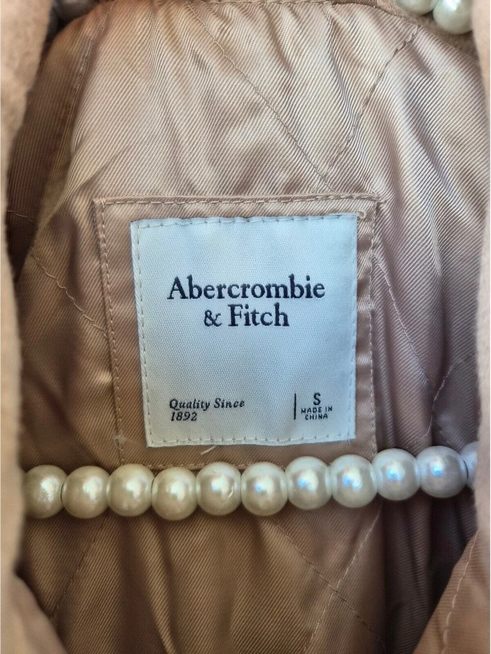Abercrombie & Fitch Beige Shirt Jacket Size S [COPY]